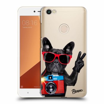 Picasee silikónový prehľadný obal pre Xiaomi Redmi Note 5A Global - French Bulldog