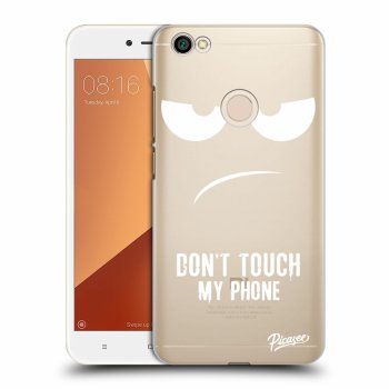 Picasee silikónový prehľadný obal pre Xiaomi Redmi Note 5A Global - Don't Touch My Phone