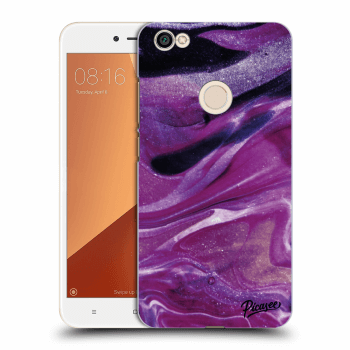 Picasee silikónový prehľadný obal pre Xiaomi Redmi Note 5A Global - Purple glitter