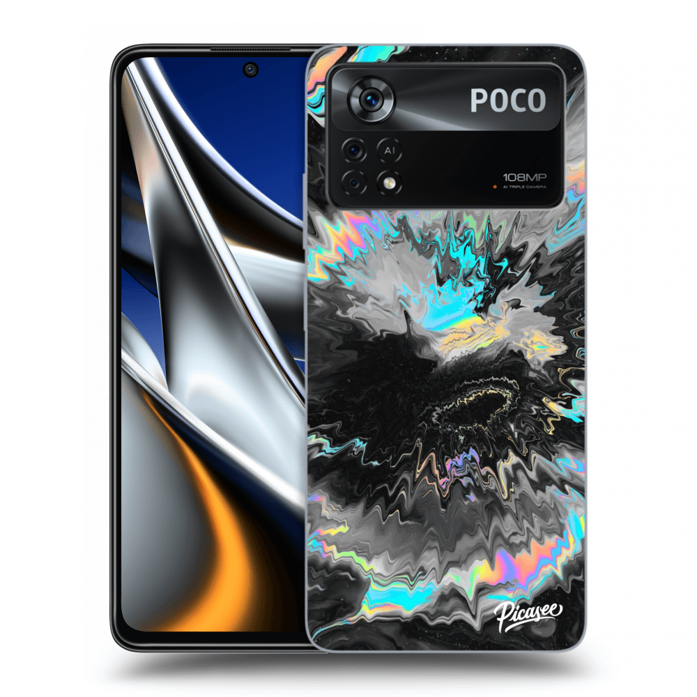 Picasee silikónový čierny obal pre Xiaomi Poco M4 Pro - Magnetic