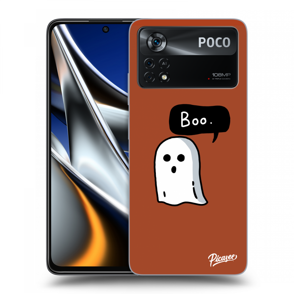 Picasee silikónový čierny obal pre Xiaomi Poco M4 Pro - Boo