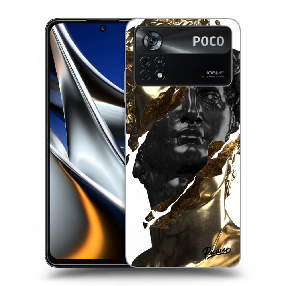 Picasee ULTIMATE CASE pro Xiaomi Poco M4 Pro - Gold - Black