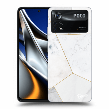 Obal pre Xiaomi Poco M4 Pro - White tile