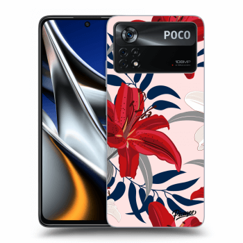 Obal pre Xiaomi Poco M4 Pro - Red Lily