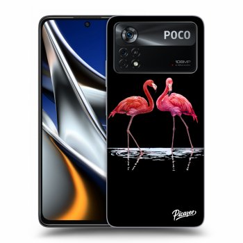 Picasee ULTIMATE CASE pro Xiaomi Poco M4 Pro - Flamingos couple