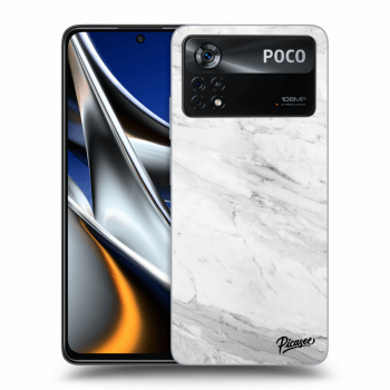Obal pre Xiaomi Poco M4 Pro - White marble