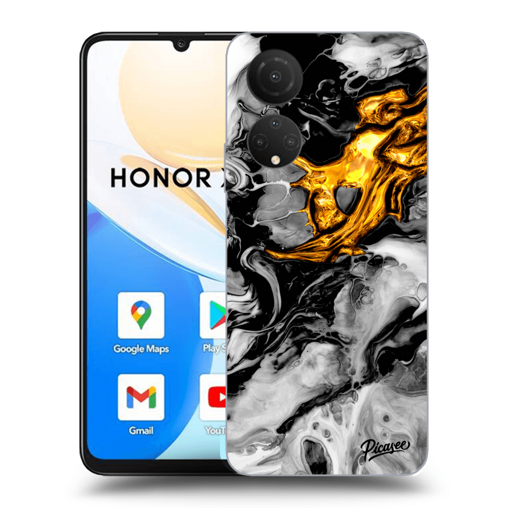 Picasee ULTIMATE CASE pro Honor X7 - Black Gold 2
