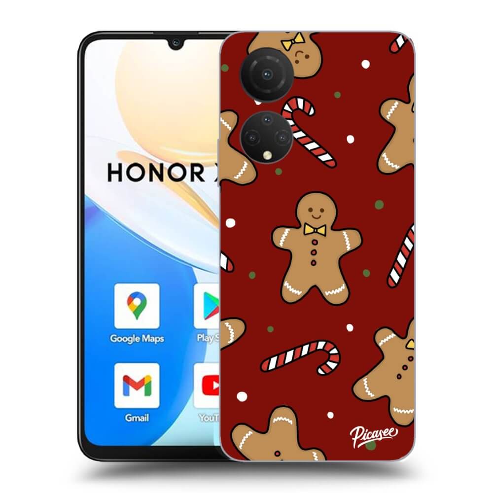 Picasee silikónový prehľadný obal pre Honor X7 - Gingerbread 2
