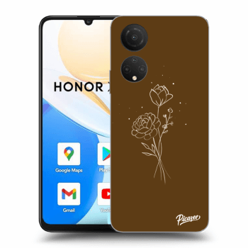 Obal pre Honor X7 - Brown flowers