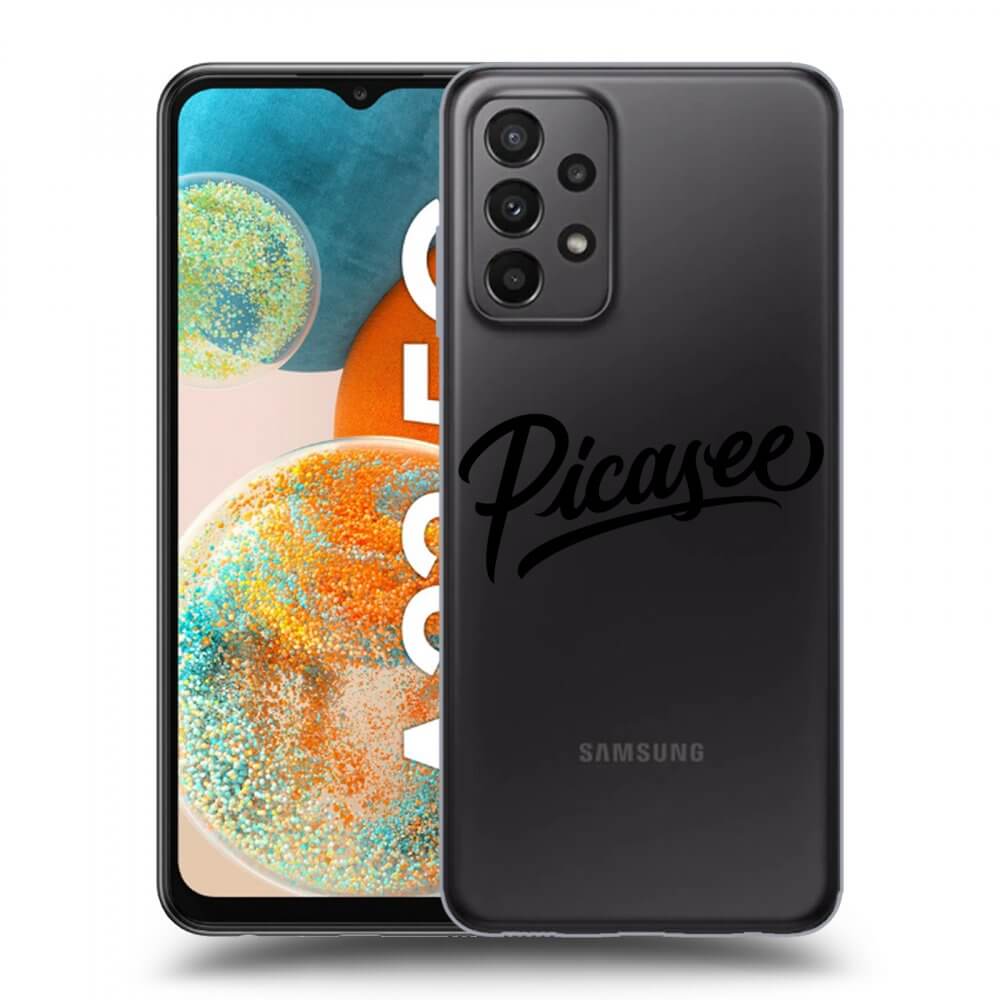 Picasee silikónový prehľadný obal pre Samsung Galaxy A23 A235F 4G - Picasee - old logo - black