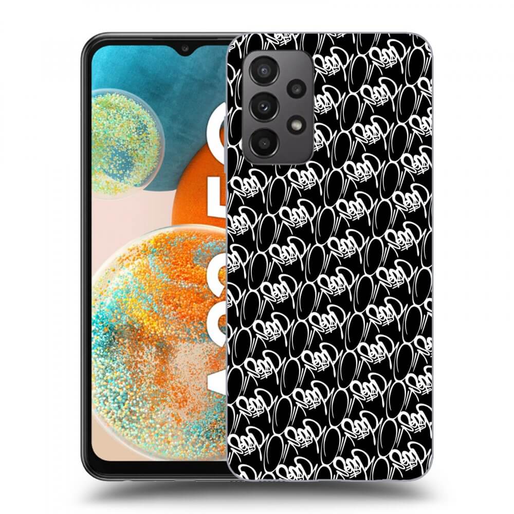 Picasee silikónový čierny obal pre Samsung Galaxy A23 A235F 4G - Separ - White On Black 2