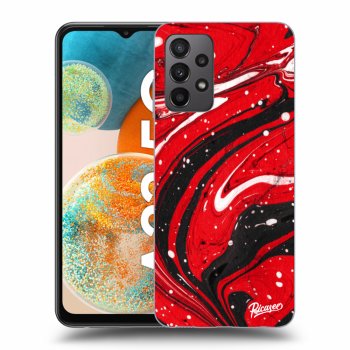 Picasee silikónový prehľadný obal pre Samsung Galaxy A23 A235F 4G - Red black