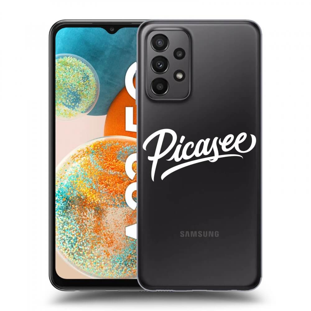 Picasee silikónový prehľadný obal pre Samsung Galaxy A23 A236B 5G - Picasee - old logo - white