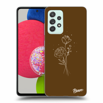 Picasee ULTIMATE CASE pro Samsung Galaxy A73 5G - Brown flowers