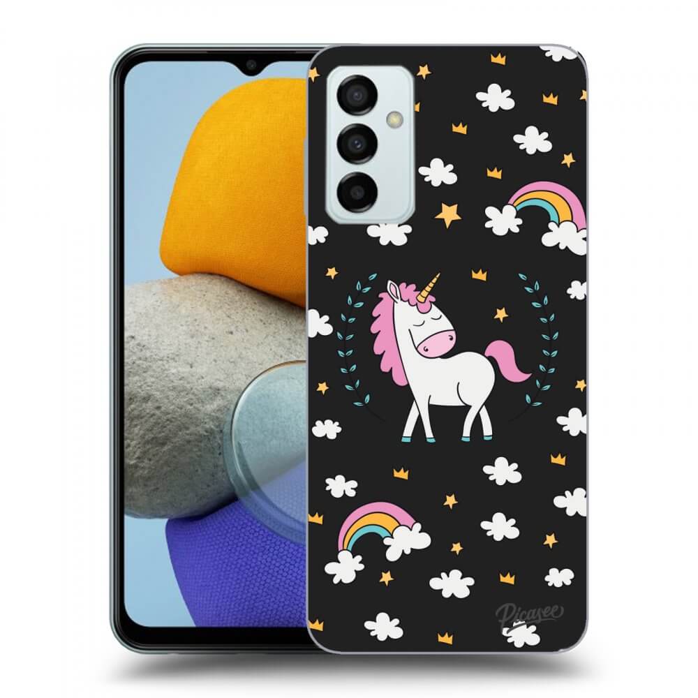 Picasee silikónový čierny obal pre Samsung Galaxy M23 5G - Unicorn star heaven