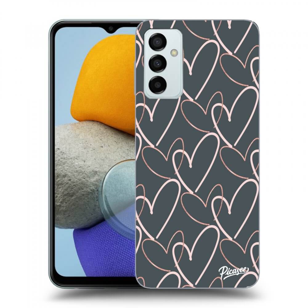 Picasee silikónový čierny obal pre Samsung Galaxy M23 5G - Lots of love