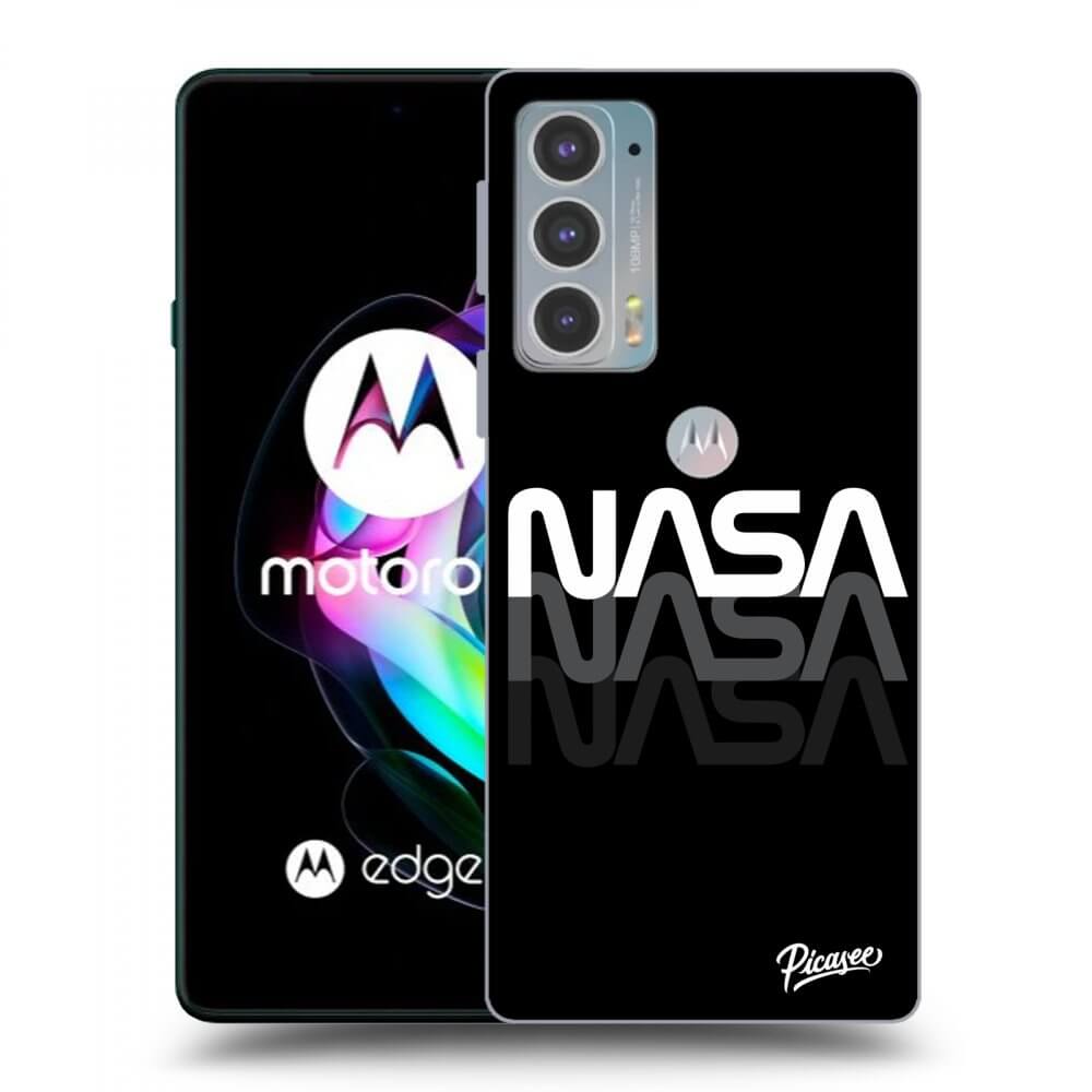 Picasee silikónový čierny obal pre Motorola Edge 20 - NASA Triple