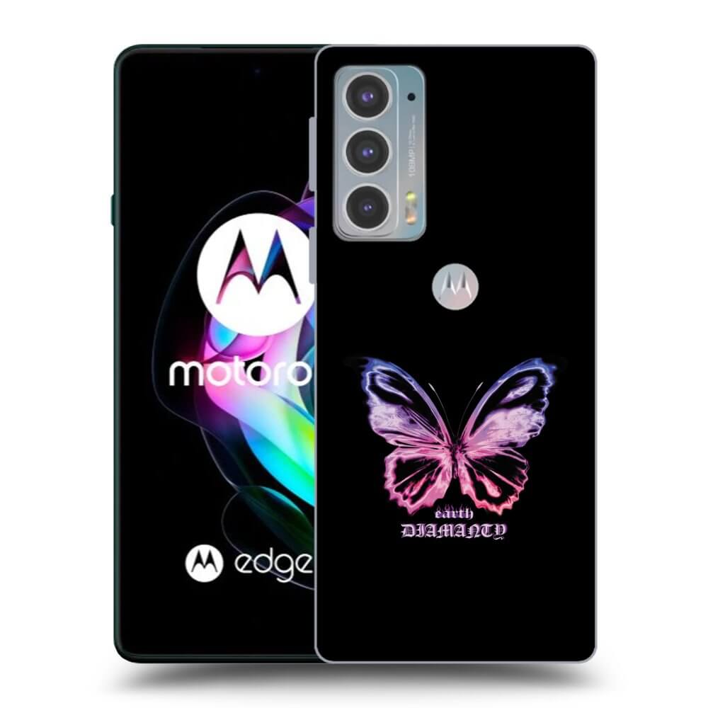 Picasee silikónový čierny obal pre Motorola Edge 20 - Diamanty Purple