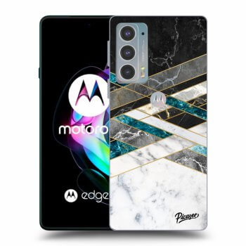 Obal pre Motorola Edge 20 - Black & White geometry