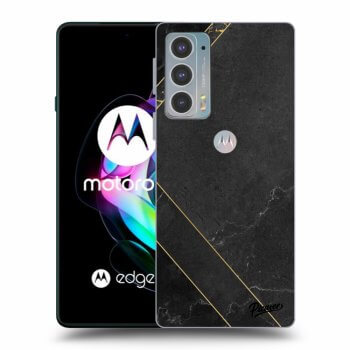 Obal pre Motorola Edge 20 - Black tile