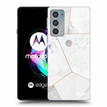 Obal pre Motorola Edge 20 - White tile