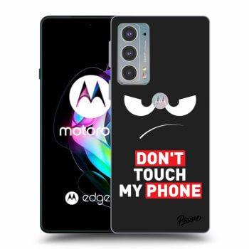 Picasee silikónový čierny obal pre Motorola Edge 20 - Angry Eyes - Transparent