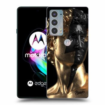 Picasee silikónový čierny obal pre Motorola Edge 20 - Wildfire - Gold