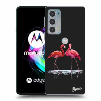 Obal pre Motorola Edge 20 - Flamingos couple