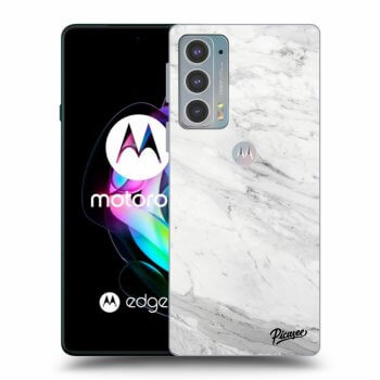 Obal pre Motorola Edge 20 - White marble