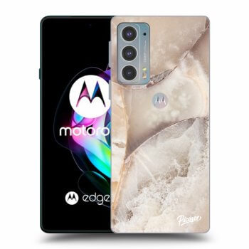 Obal pre Motorola Edge 20 - Cream marble