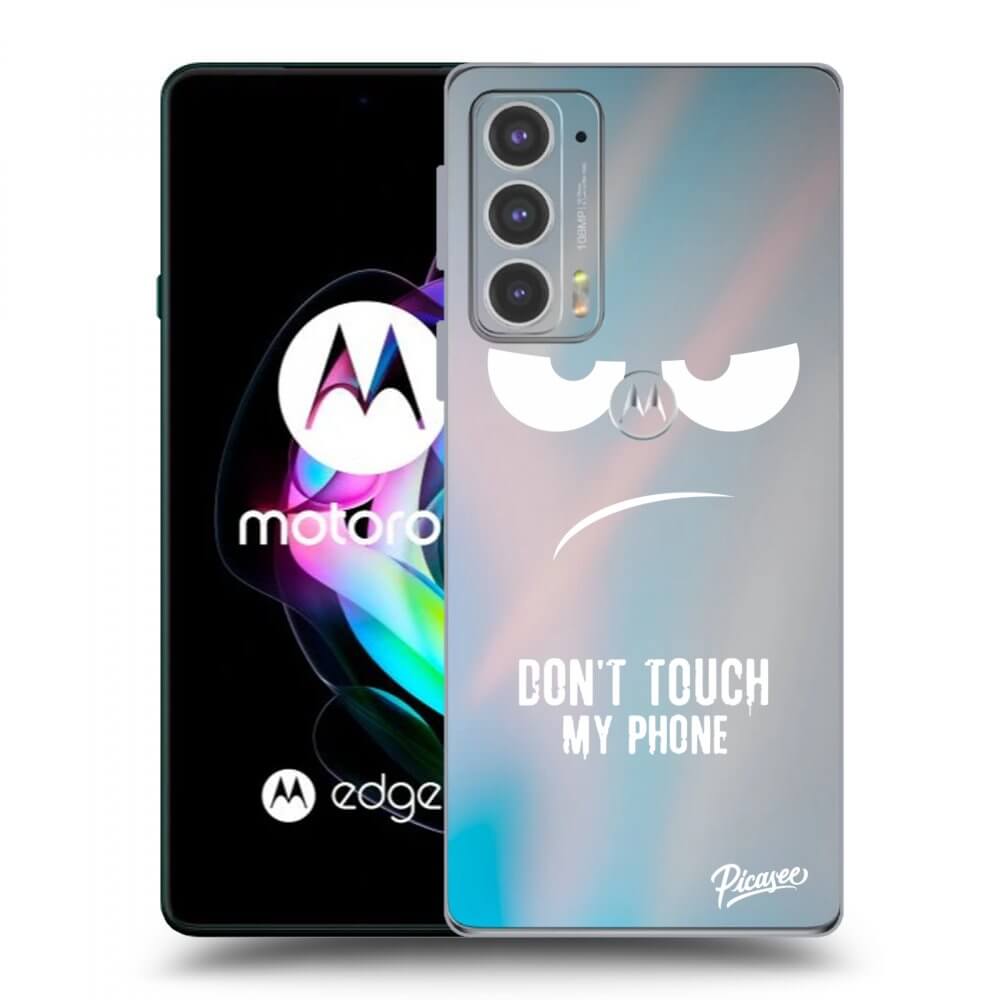 Picasee silikónový prehľadný obal pre Motorola Edge 20 - Don't Touch My Phone