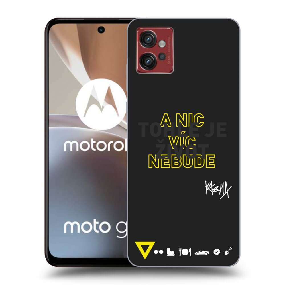 Picasee silikónový čierny obal pre Motorola Moto G32 - Kazma - TOHLE JE ŽIVOT A NIC VÍC NEBUDE