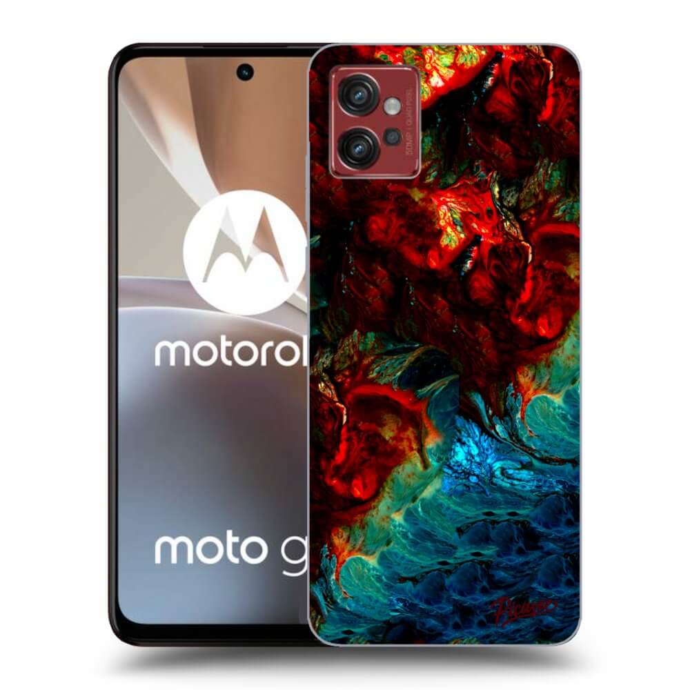 Picasee silikónový prehľadný obal pre Motorola Moto G32 - Universe