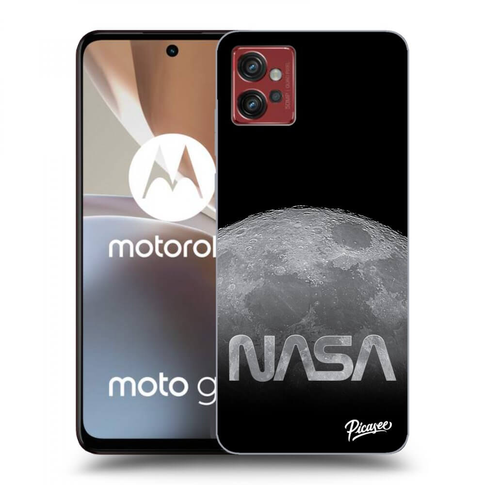 Picasee silikónový prehľadný obal pre Motorola Moto G32 - Moon Cut