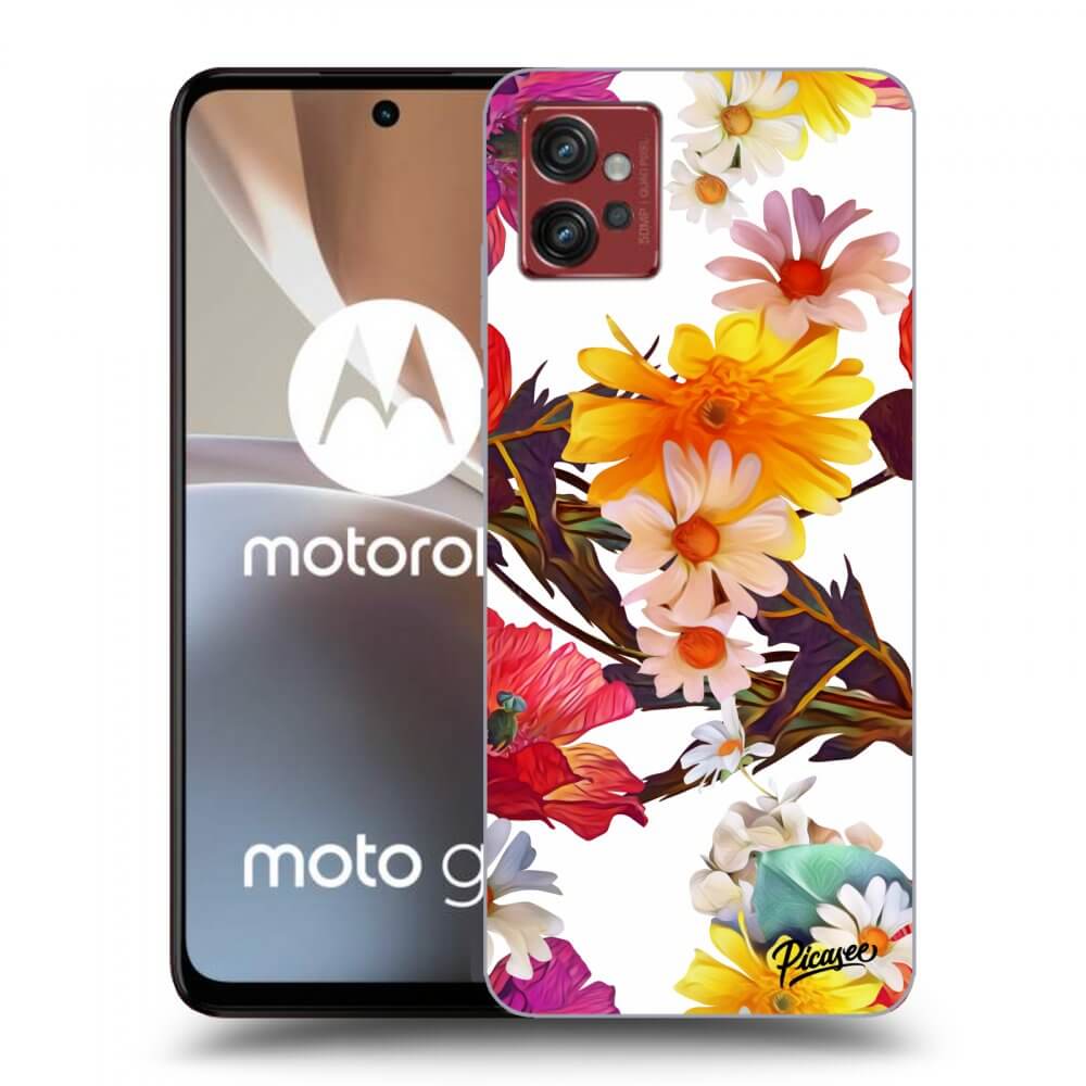 Picasee silikónový prehľadný obal pre Motorola Moto G32 - Meadow