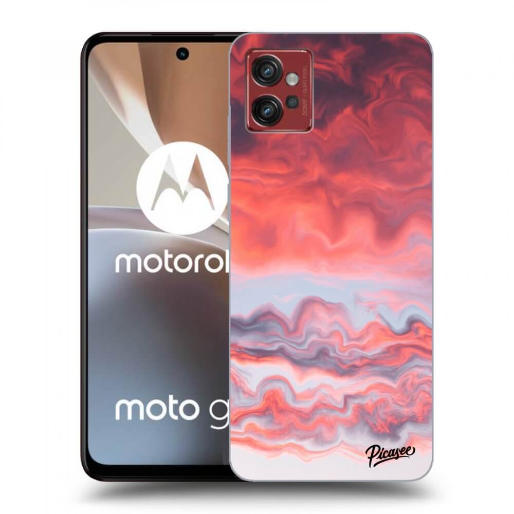 Picasee silikónový čierny obal pre Motorola Moto G32 - Sunset