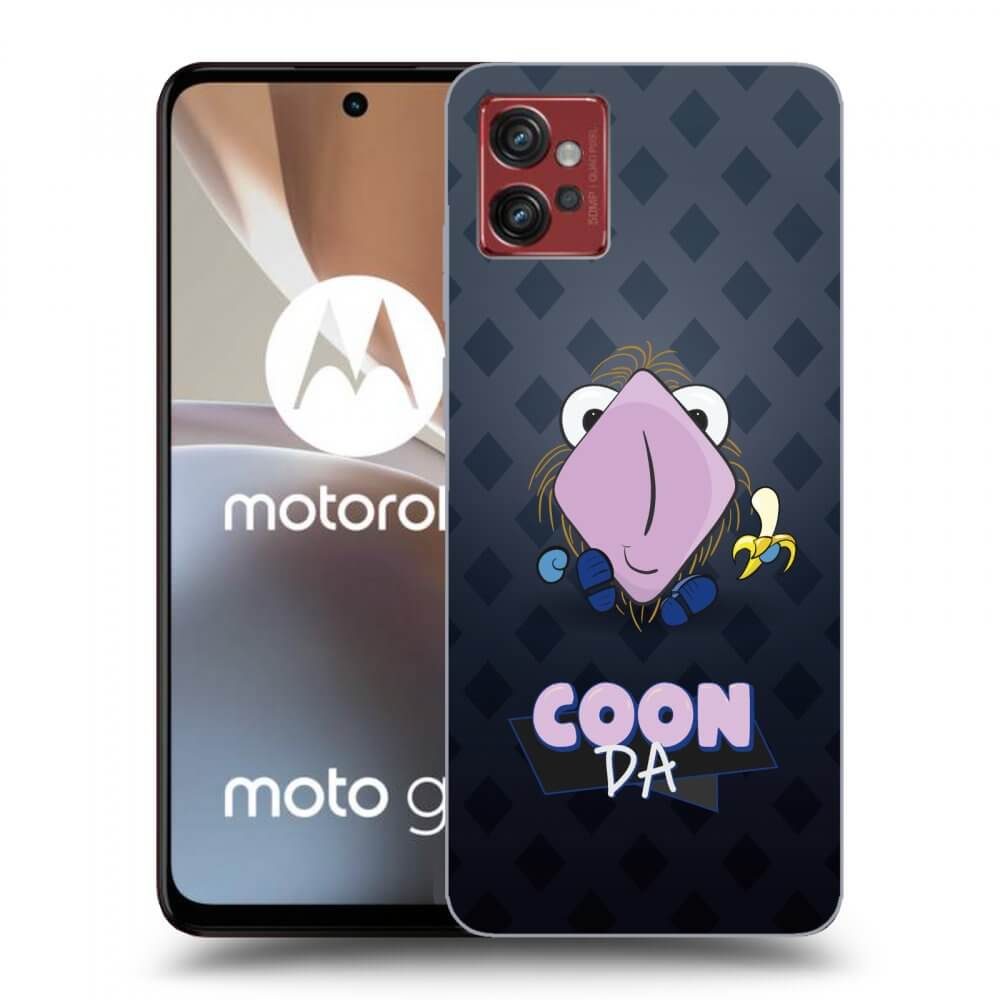 Picasee silikónový čierny obal pre Motorola Moto G32 - COONDA chlupatka - tmavá