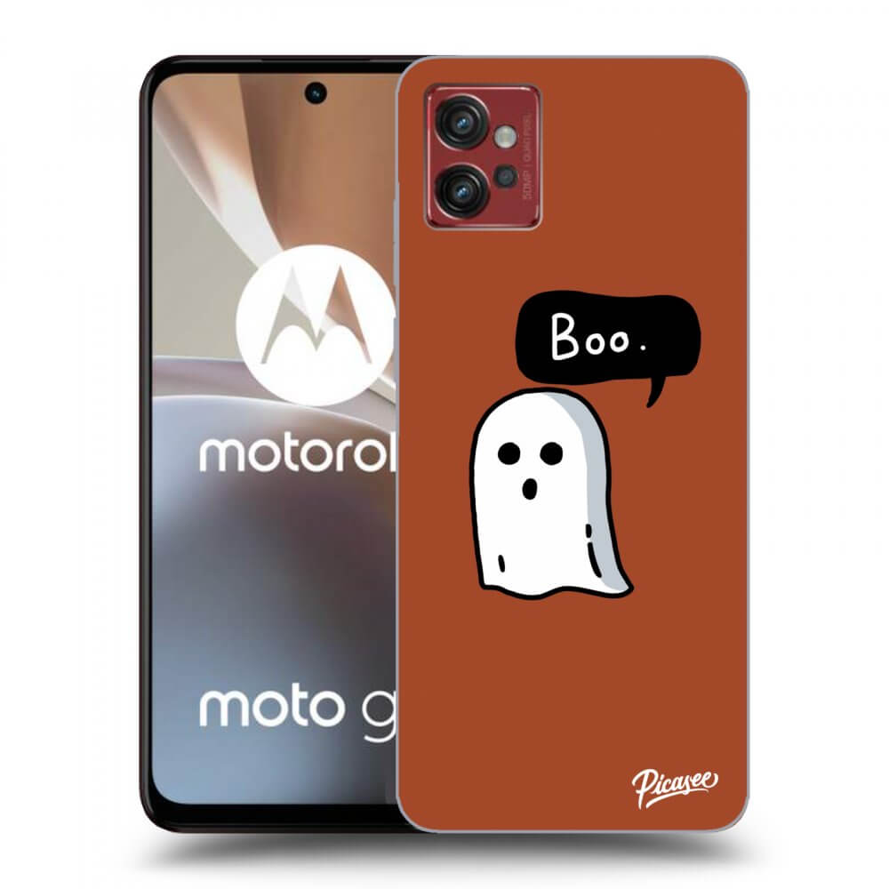 Picasee silikónový čierny obal pre Motorola Moto G32 - Boo