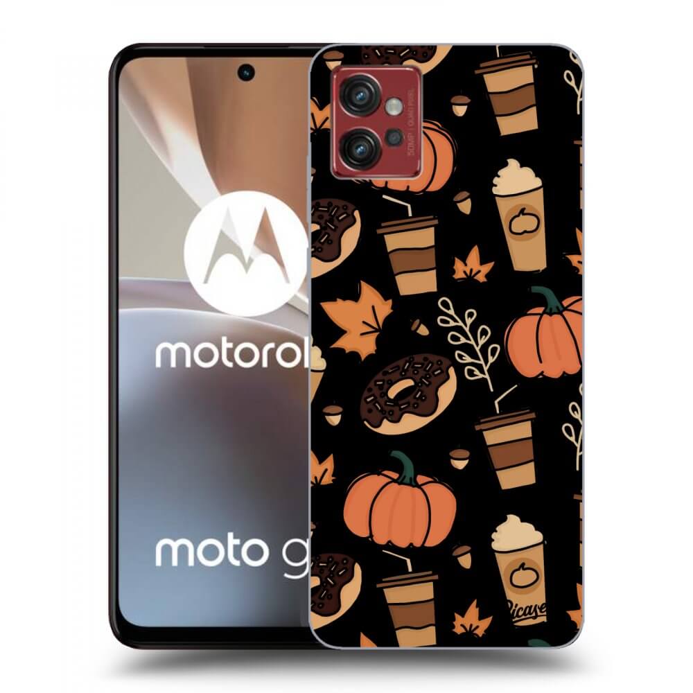 Picasee silikónový čierny obal pre Motorola Moto G32 - Fallovers