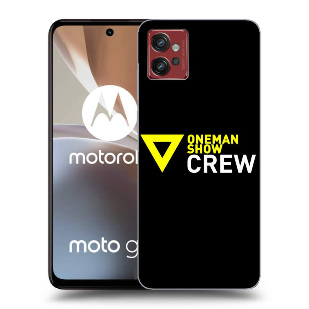 Picasee silikónový čierny obal pre Motorola Moto G32 - ONEMANSHOW CREW