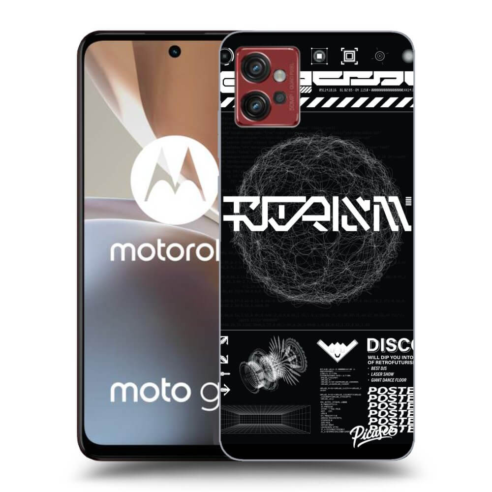 Picasee silikónový čierny obal pre Motorola Moto G32 - BLACK DISCO