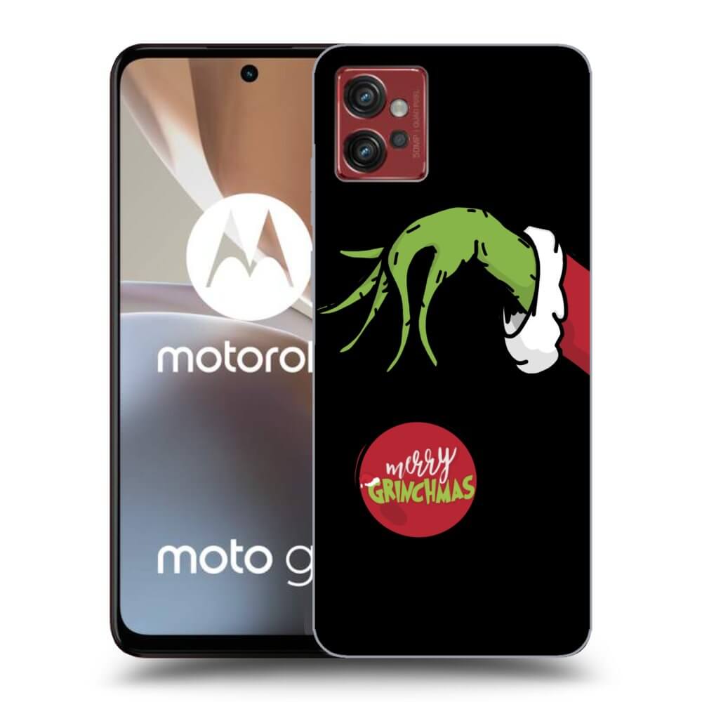 Picasee silikónový čierny obal pre Motorola Moto G32 - Grinch