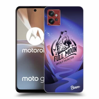 Picasee silikónový čierny obal pre Motorola Moto G32 - Wolf