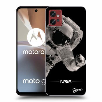 Picasee silikónový čierny obal pre Motorola Moto G32 - Astronaut Big