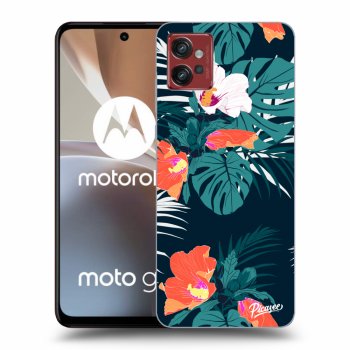 Picasee silikónový prehľadný obal pre Motorola Moto G32 - Monstera Color