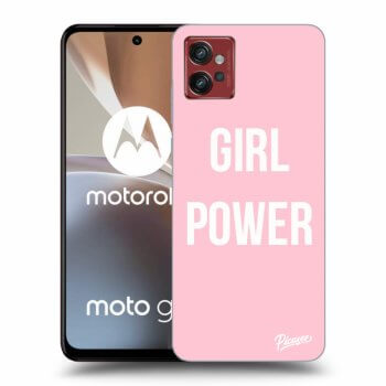 Picasee silikónový čierny obal pre Motorola Moto G32 - Girl power