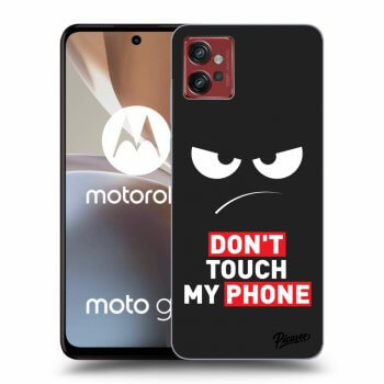 Picasee silikónový čierny obal pre Motorola Moto G32 - Angry Eyes - Transparent