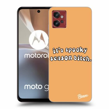 Picasee silikónový čierny obal pre Motorola Moto G32 - Spooky season