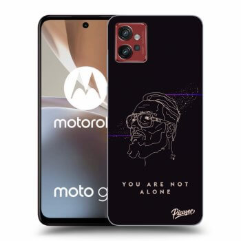 Picasee silikónový čierny obal pre Motorola Moto G32 - You are not alone
