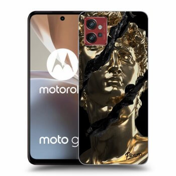 Picasee silikónový čierny obal pre Motorola Moto G32 - Golder